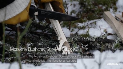 Messer Bushcraft Survival His-Vis Orange, Morakniv