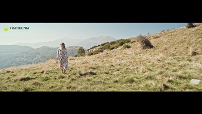 Midi-Kleid mit floralem Allover, HIGHMOOR