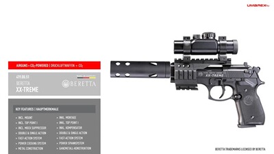 CO2 Pistole M92 FS XX-Treme, Beretta