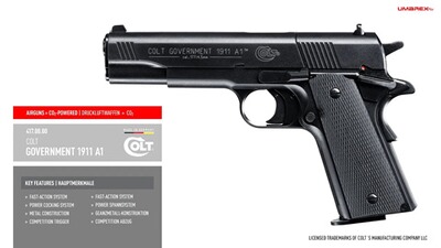 CO2 Pistole Government 1911 A1, Colt