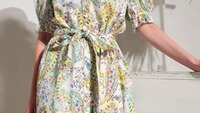 Paisley-Halbarmkleid, White Label