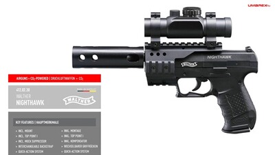 CO2 Pistole NightHawk, Walther