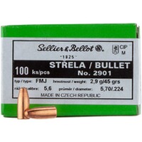 Geschosse .224 Vlm 2,9g/45grs. Vlm, Sellier & Bellot