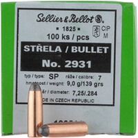 Geschosse .284 Tlm Rd 9,0g/139grs., Sellier & Bellot