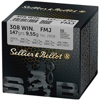 .308 Win. Vollmantel 9,5g/147grs., Sellier & Bellot