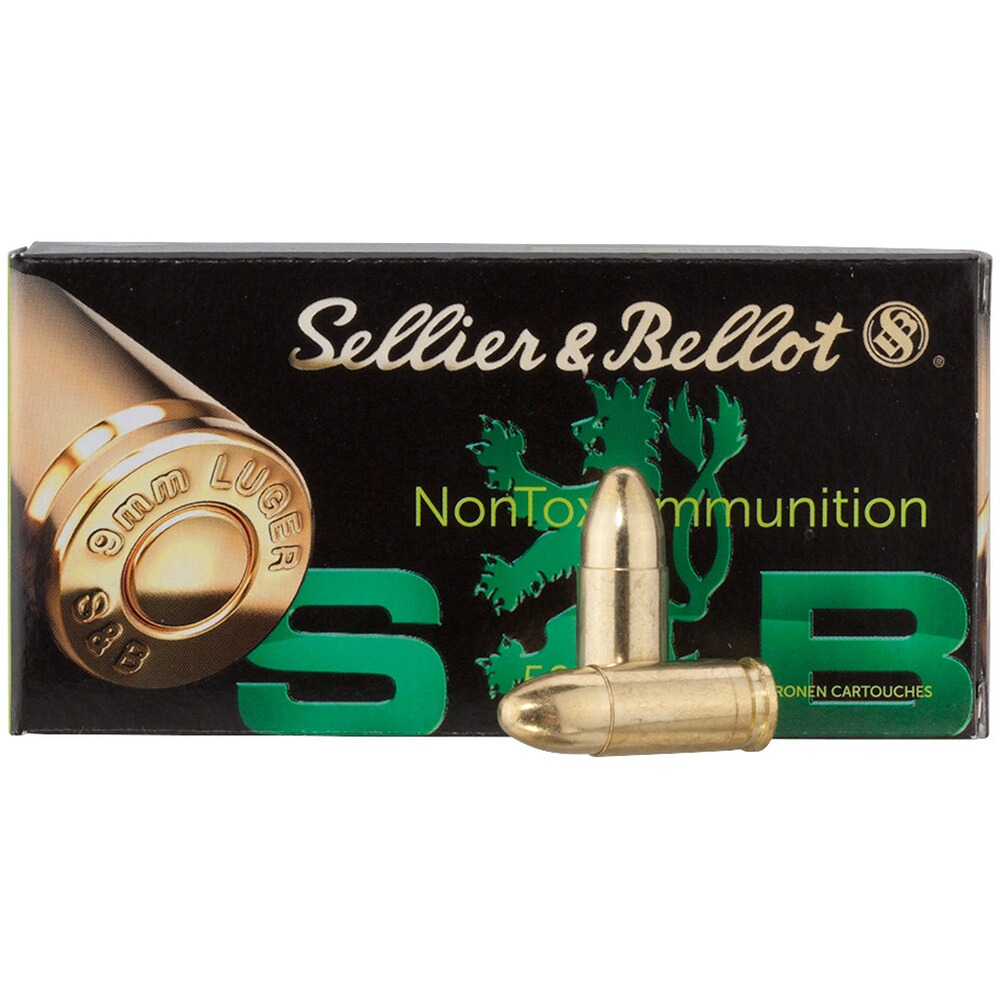 9 mm Luger TFMJ NonTox 8,0g/124grs., Sellier & Bellot