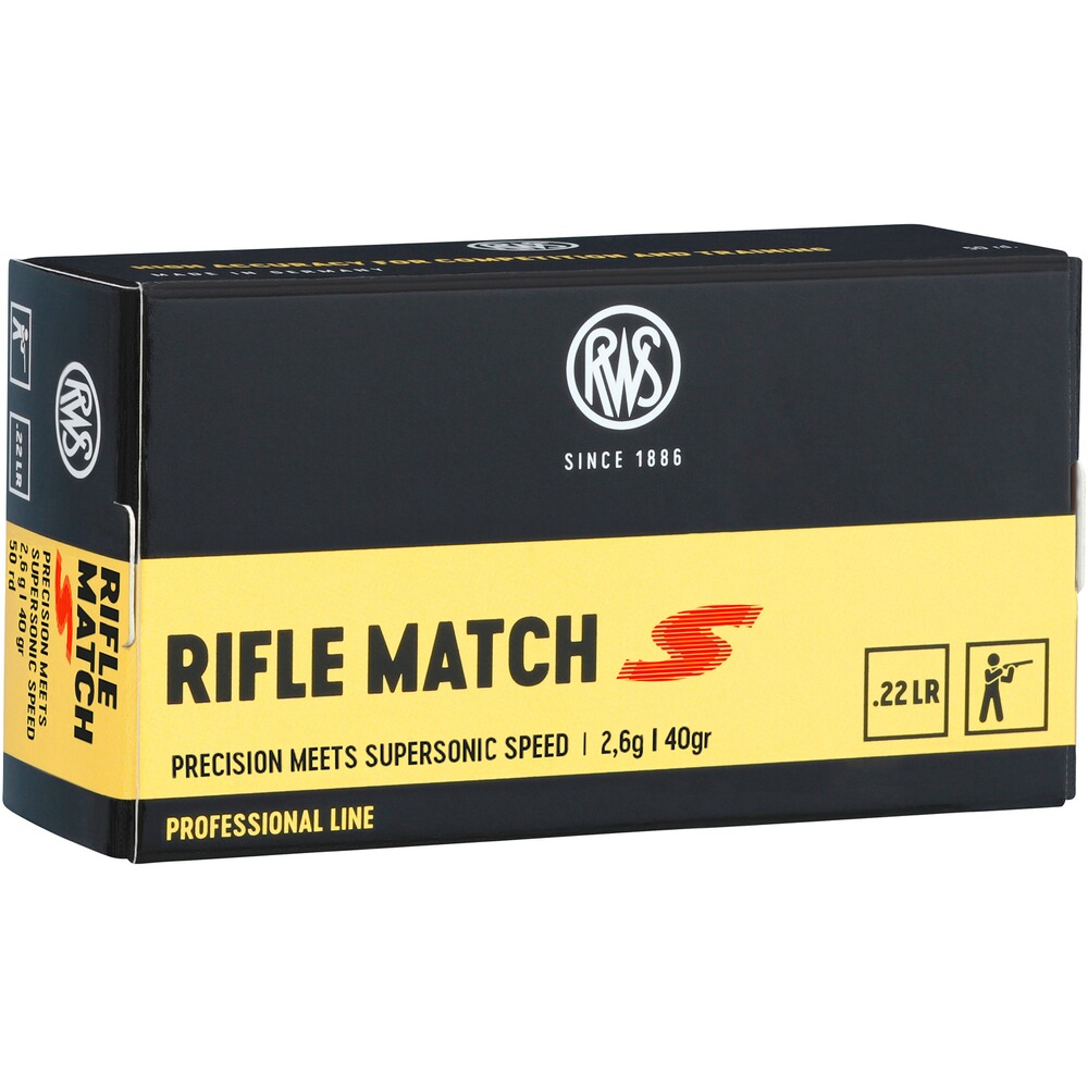 .22 lfb. Rifle Match S 2,6g/40grs.