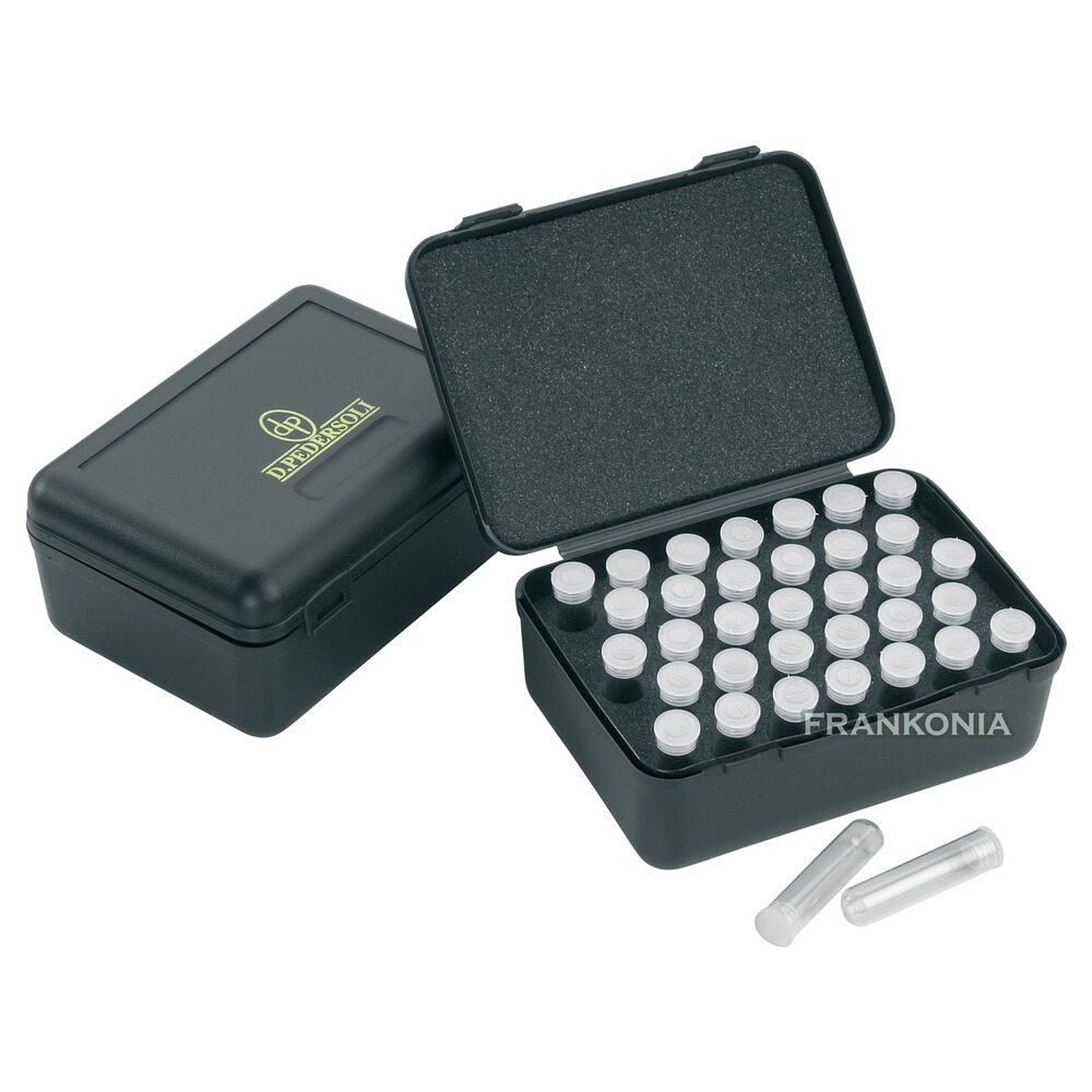 Matchset mit 33 Kunststoffröhrchen