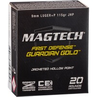 9 mm Luger+P Guardian Gold Teilmantel JHP 7,5g/115 grs., Magtech