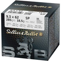 9,3x62 Teilmantel 18,5g/285grs., Sellier & Bellot