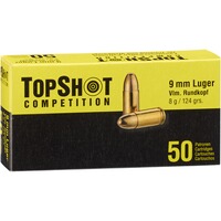 9 mm Luger Vollmantel 8,0 g/124 grs., TOPSHOT Competition