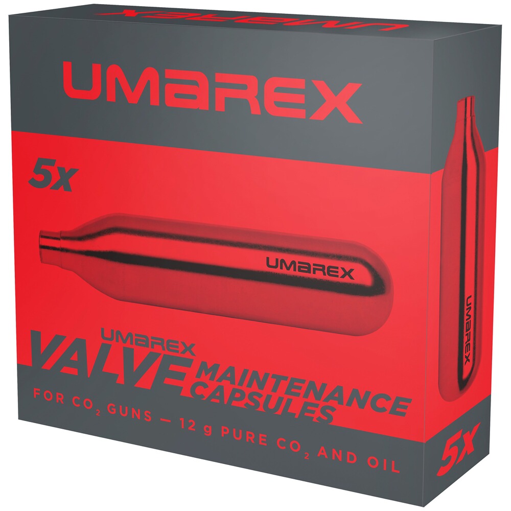 Wartungskapseln - 12g CO2, 5 Stück, Umarex