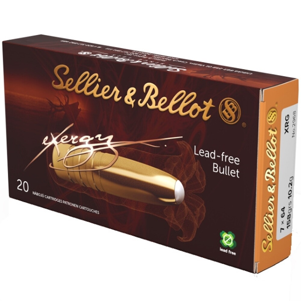 7x64 eXergy bleifrei 10,2g/158grs., Sellier & Bellot