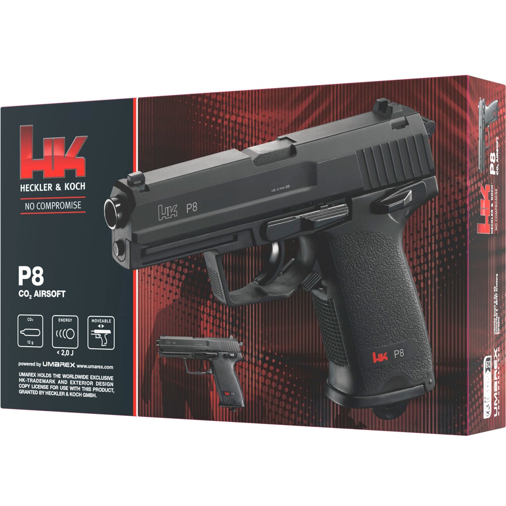 Airsoft Pistole P8 CO2, Heckler & Koch