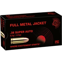 .38 Super Auto Vollmantel Rundkopf 8,0g/124grs., Geco