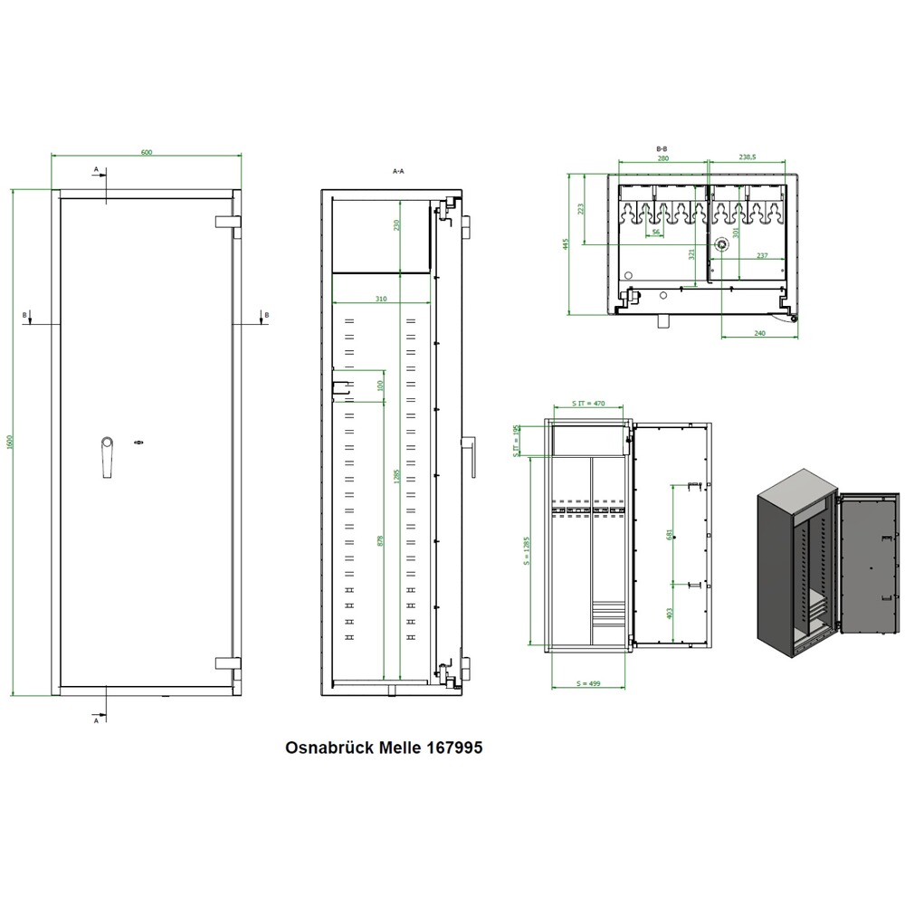 Mehrzweck Waffenschrank "Rundum sorglos", ISS