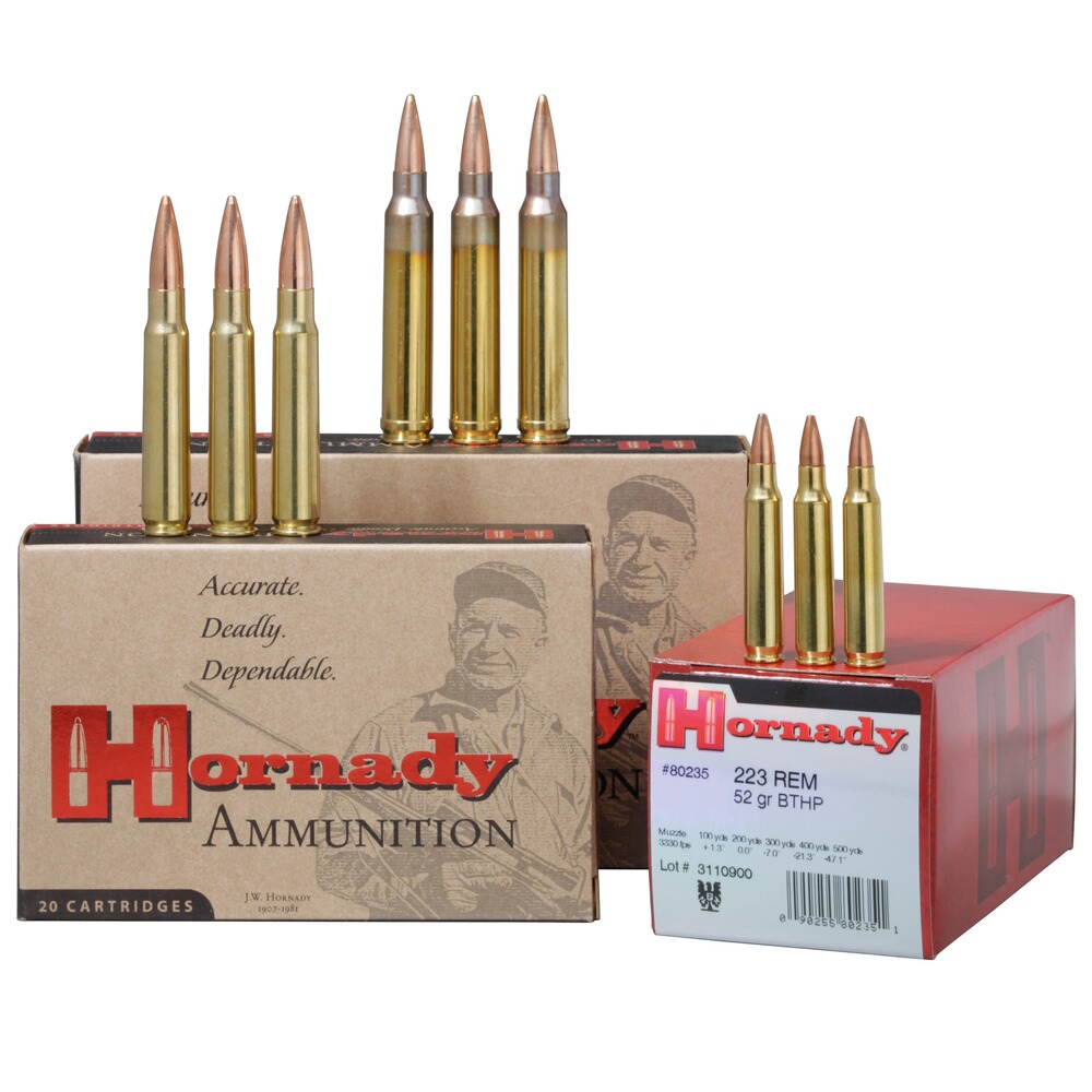 .223 Rem. Match BTHP 3,4g/52grs., Hornady