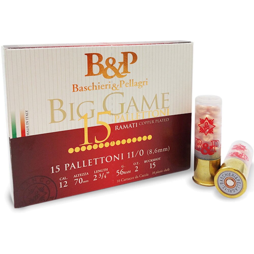 12/70 4 Big Game BUCK 15 Kugeln 8,6mm 56g