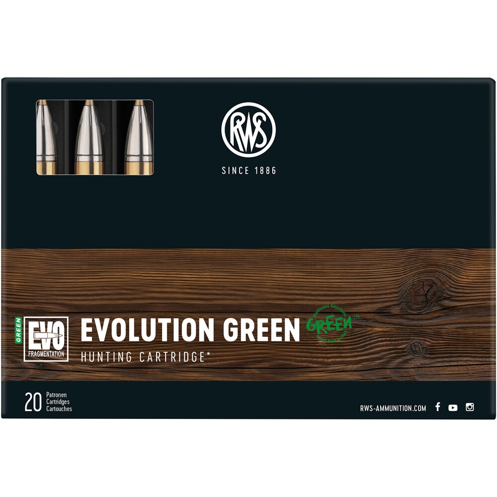 9,3x74 R Evolution Green 11,9g/184grs.