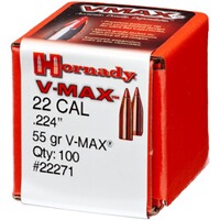 Geschosse .224 3,6g/55grs. V-MAX, Hornady