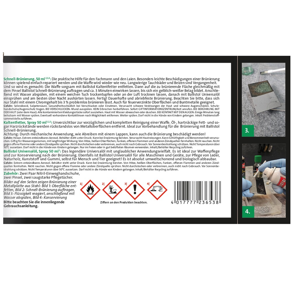 Schnellbrünierung – Set, BALLISTOL