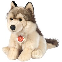 Plüschtier Wolf sitzend, 29 cm, Teddy