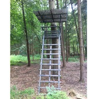 Ansitzleiter Holz groß mit Dach, Bassner