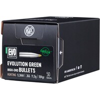 Geschosse .366 11,9g/184grs. Evolution Green, RWS