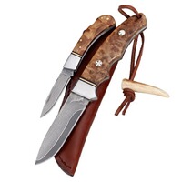 Messer-Set Damast Wurzelholz, Parforce