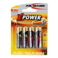 Batterie Alkaline X-Power Mignon AA, 4er-Pack, Ansmann