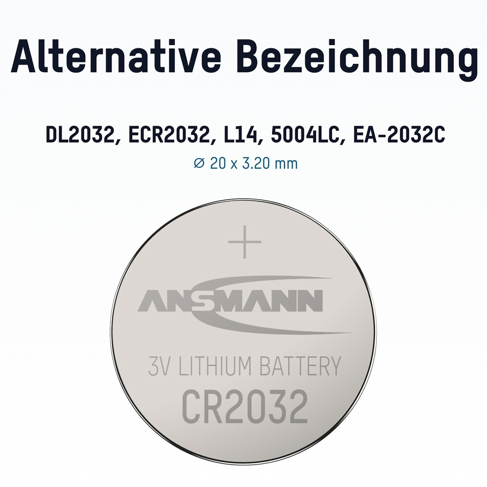 Knopfzelle CR2032, Ansmann