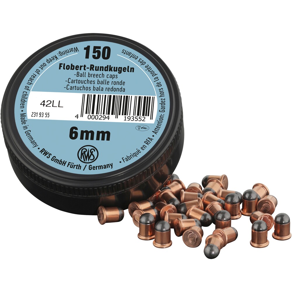 6 mm Flobert Rundkugel 150 Stück