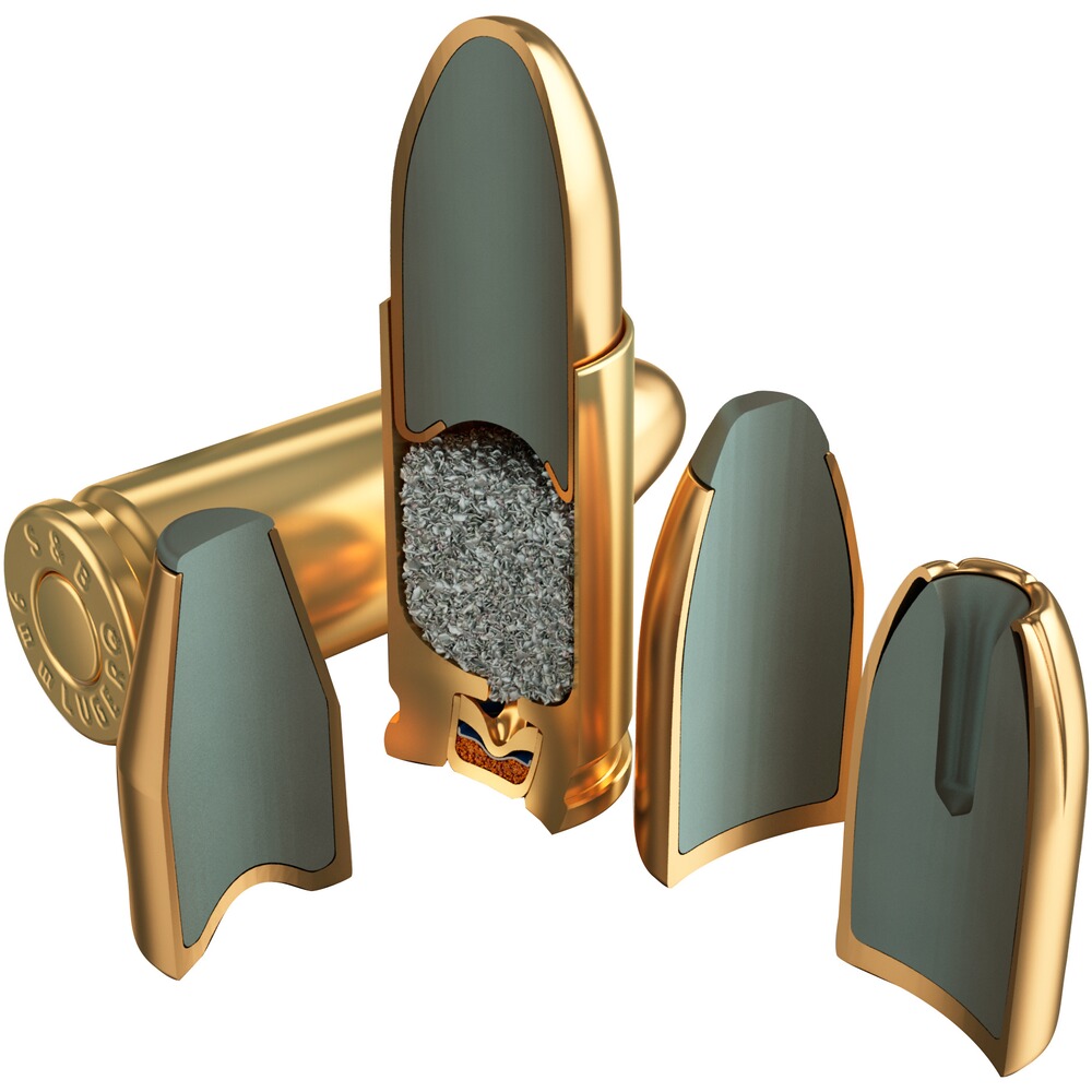 9 mm Luger Hohlspitz 8,0g/124grs., Sellier & Bellot