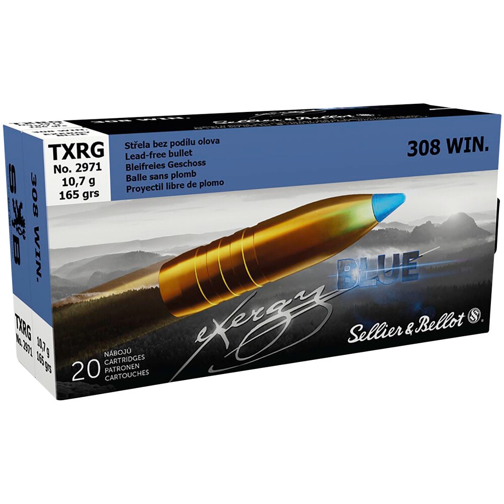 .308 Win. tipped eXergy blue 10,7g/165grs.