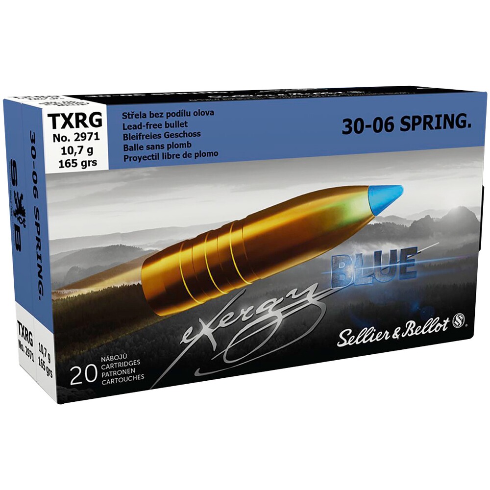 .30-06 Spr. tipped eXergy blue 10,7g/165grs.