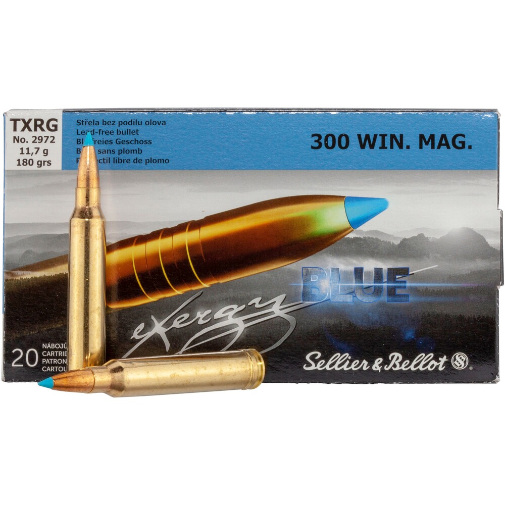 .300 Win. Mag. TXRG blue 11,7g/180grs., Sellier & Bellot