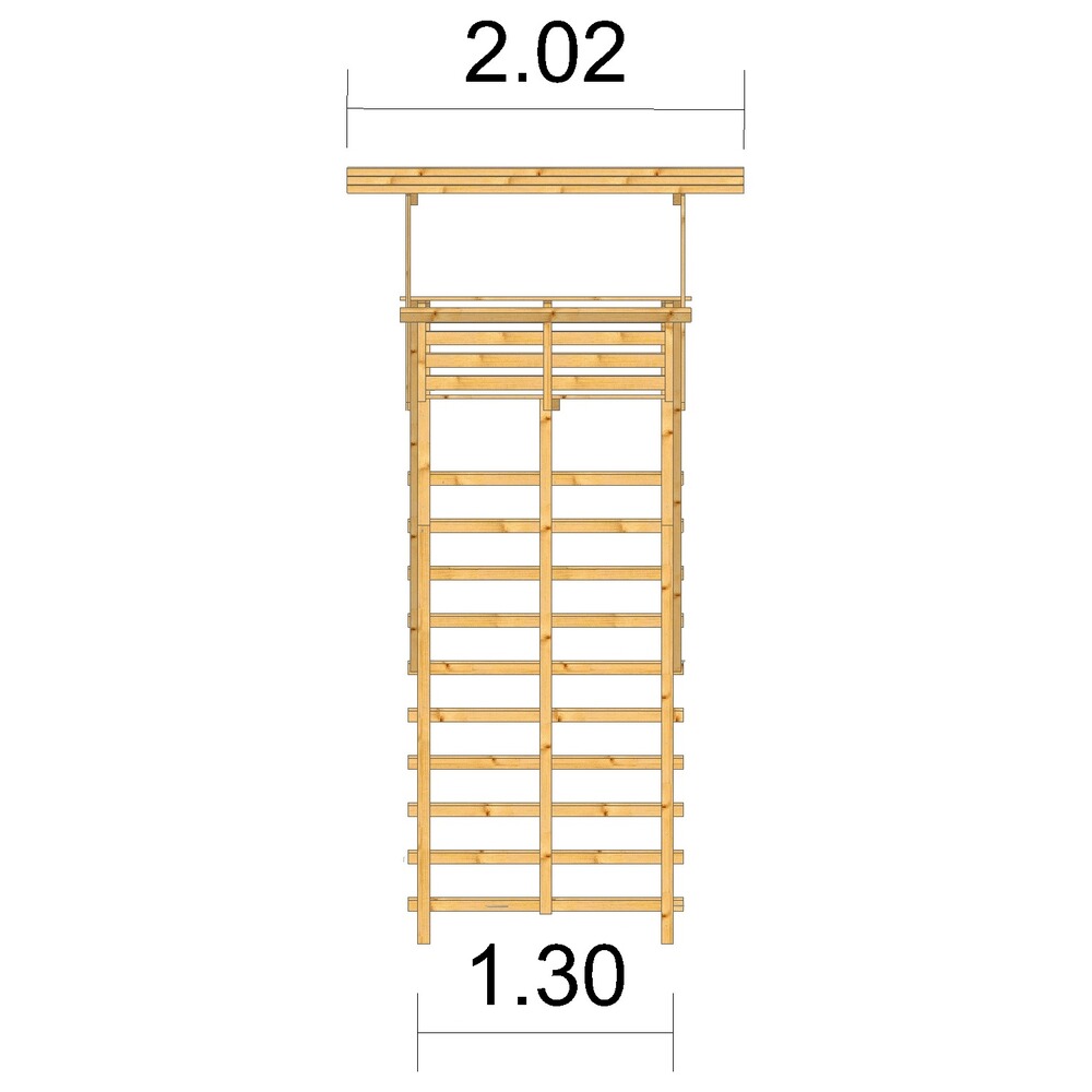 Ansitzleiter 329 mit Dach für 2 Personen, Bassner