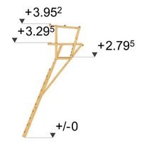Ansitzleiter 329 mit Dach für 2 Personen, Bassner