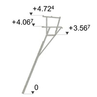 Ansitzleiter 406 mit Dach für 2 Personen, inkl. Transport, Bassner