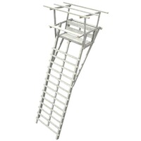 Ansitzleiter 406 mit Dach für 2 Personen, inkl. Transport, Bassner