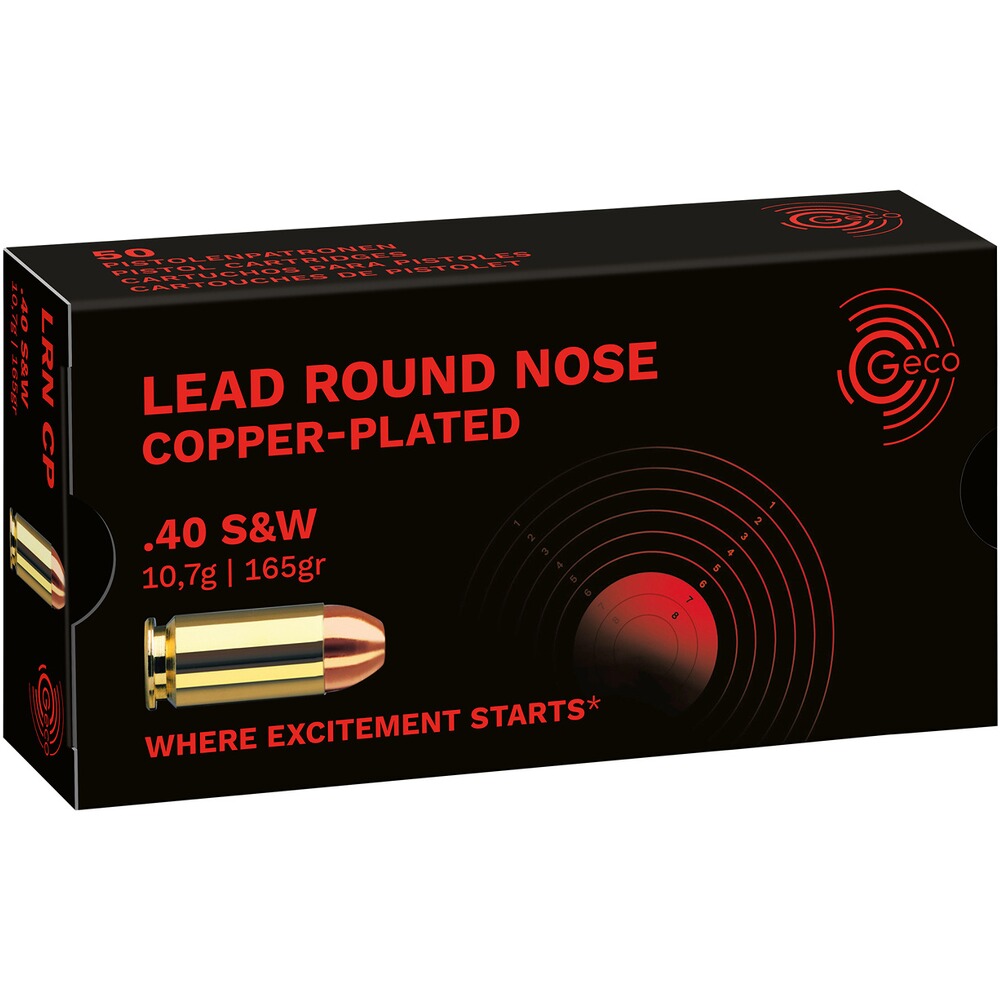 .40 S&W Blei Rk verkupfert SX 10,7g/165grs.