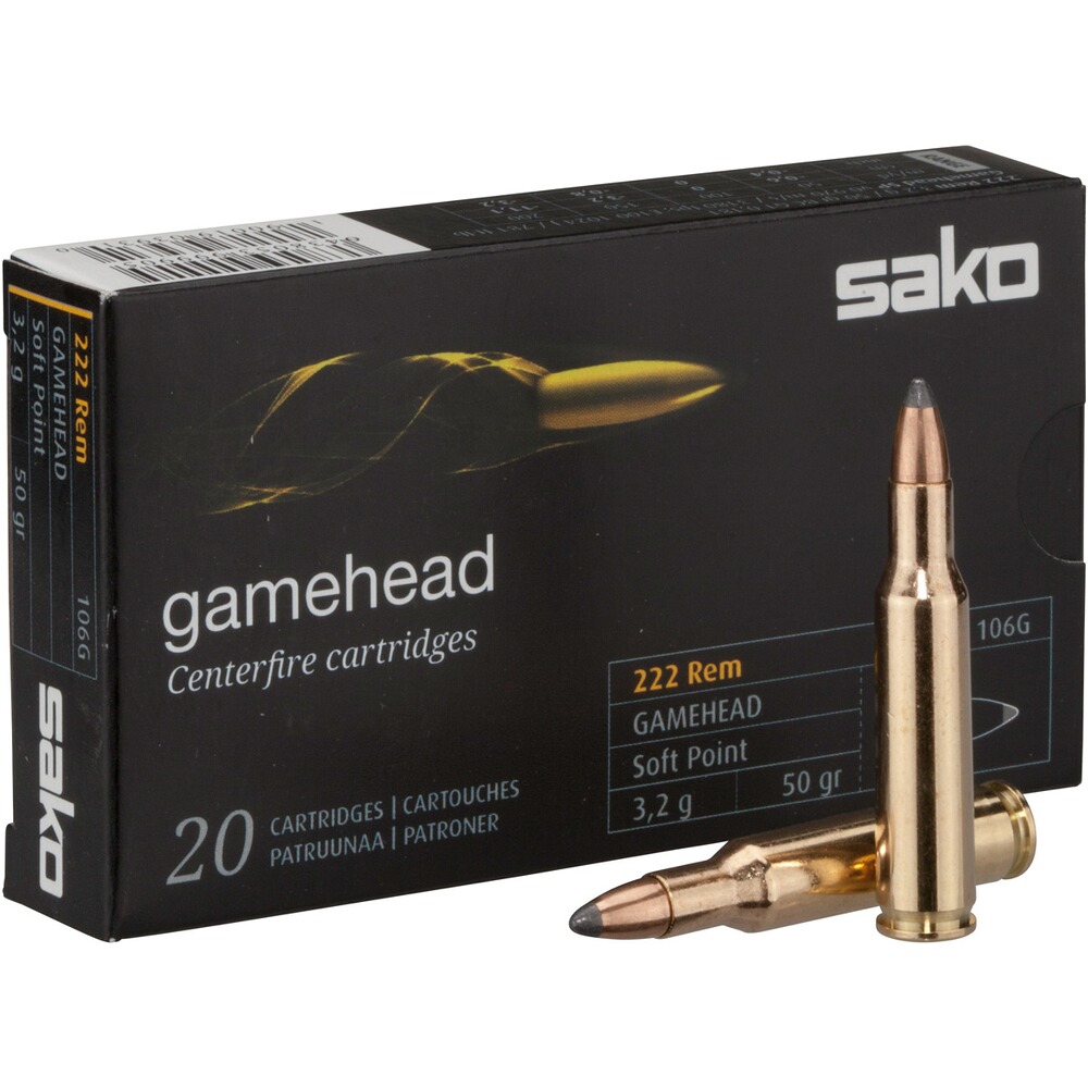 .222 Rem. Gamehead SP 3,2g/50grs.
