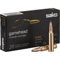.222 Rem. Gamehead SP 3,2g/50grs., Sako
