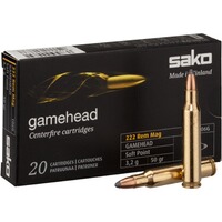 .222 Rem. Mag Gamehead SP 3,2g/50grs., Sako