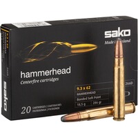 9,3x62 Hammerhead SP 18,5g/286grs., Sako