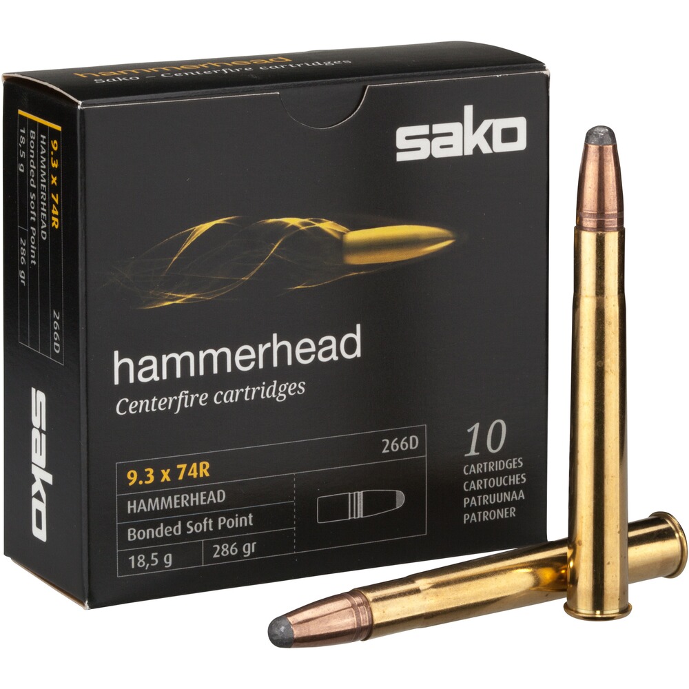 9,3x74 R Hammerhead SP 18,5g/286grs.