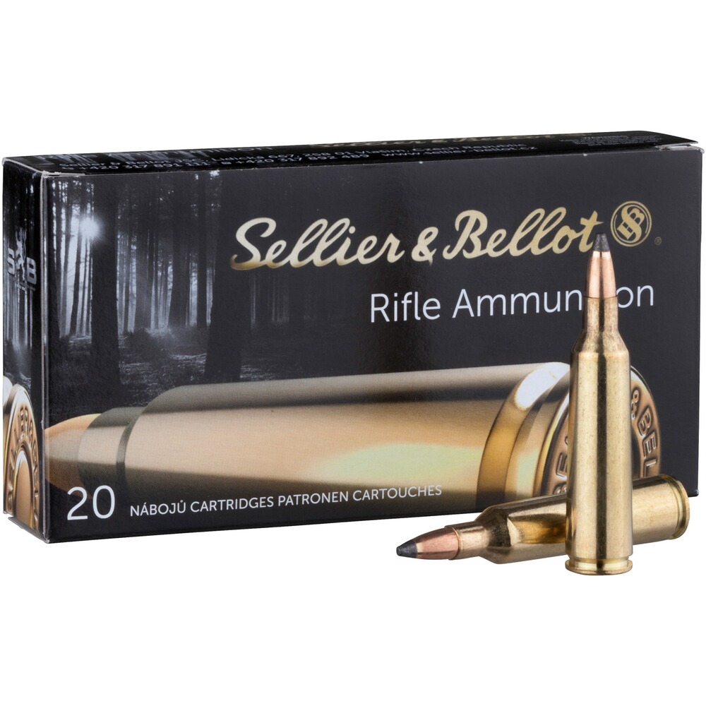 .22-250 Rem. Teilmantel 3,6g/55grs., Sellier & Bellot