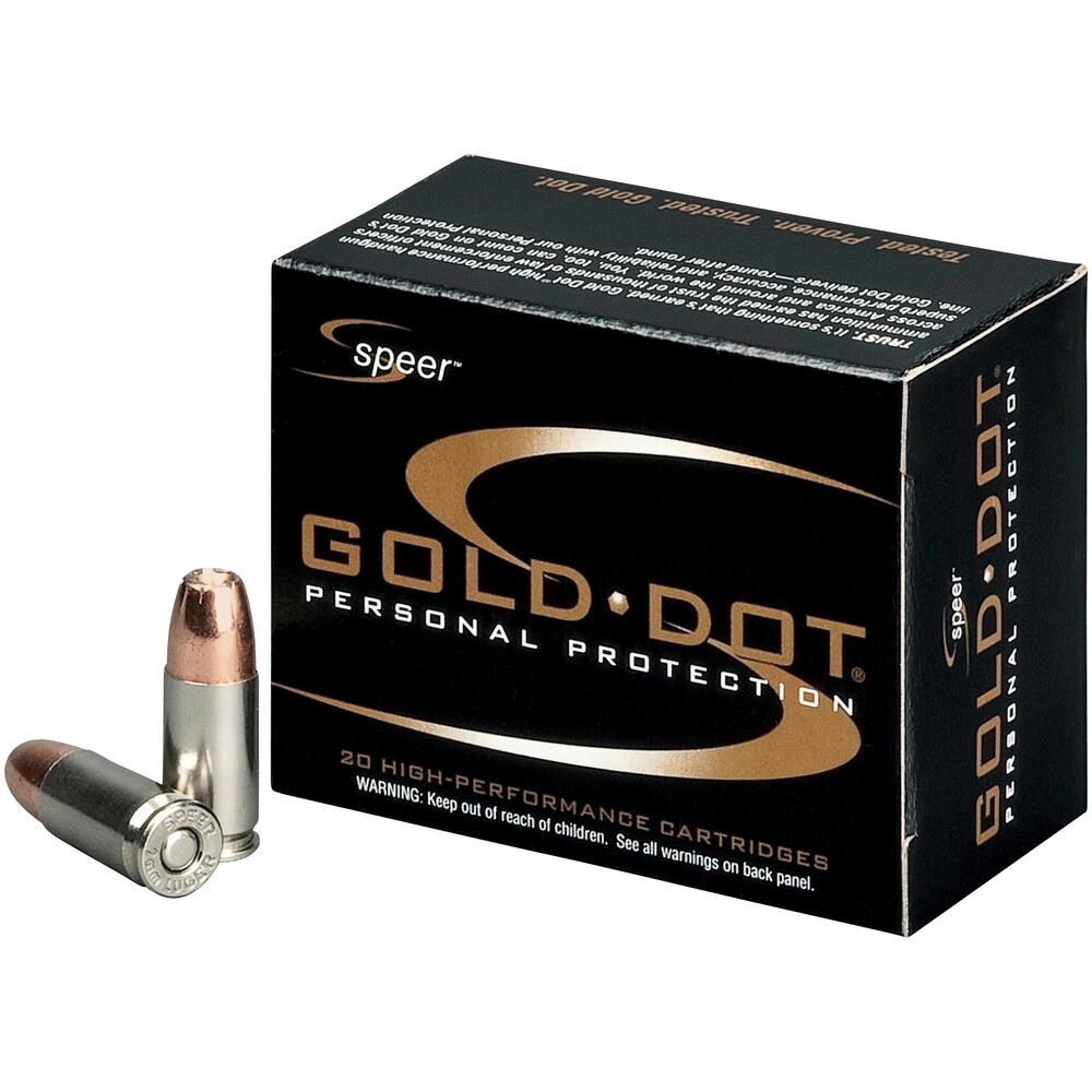 9mm Luger Gold-Dot HP 9,5g/147grs., Speer