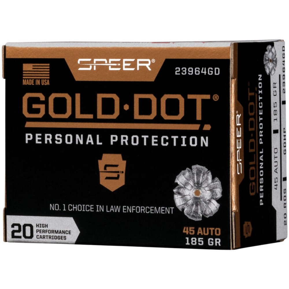 .45 ACP GD Hohlspitz 12 g/185 grs., Speer