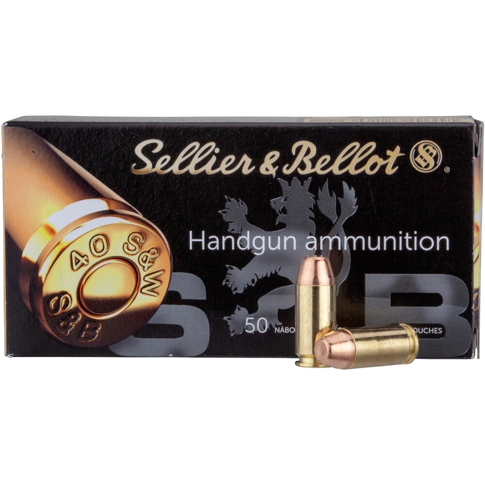 .40 S&W Vollmantel 10,7g/165grs., Sellier & Bellot